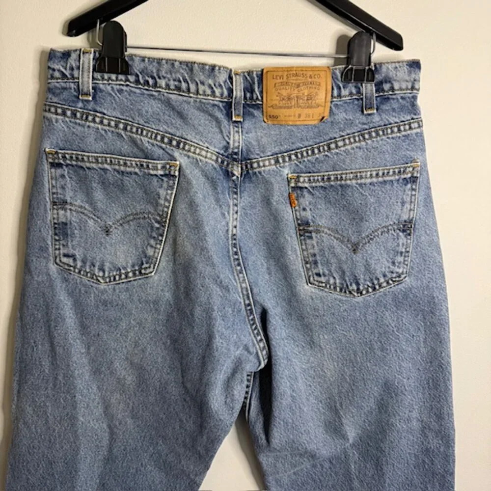 Vintage 1997 Levi's Orange Label Men's 550 Relaxed Fit Jeans 38x30